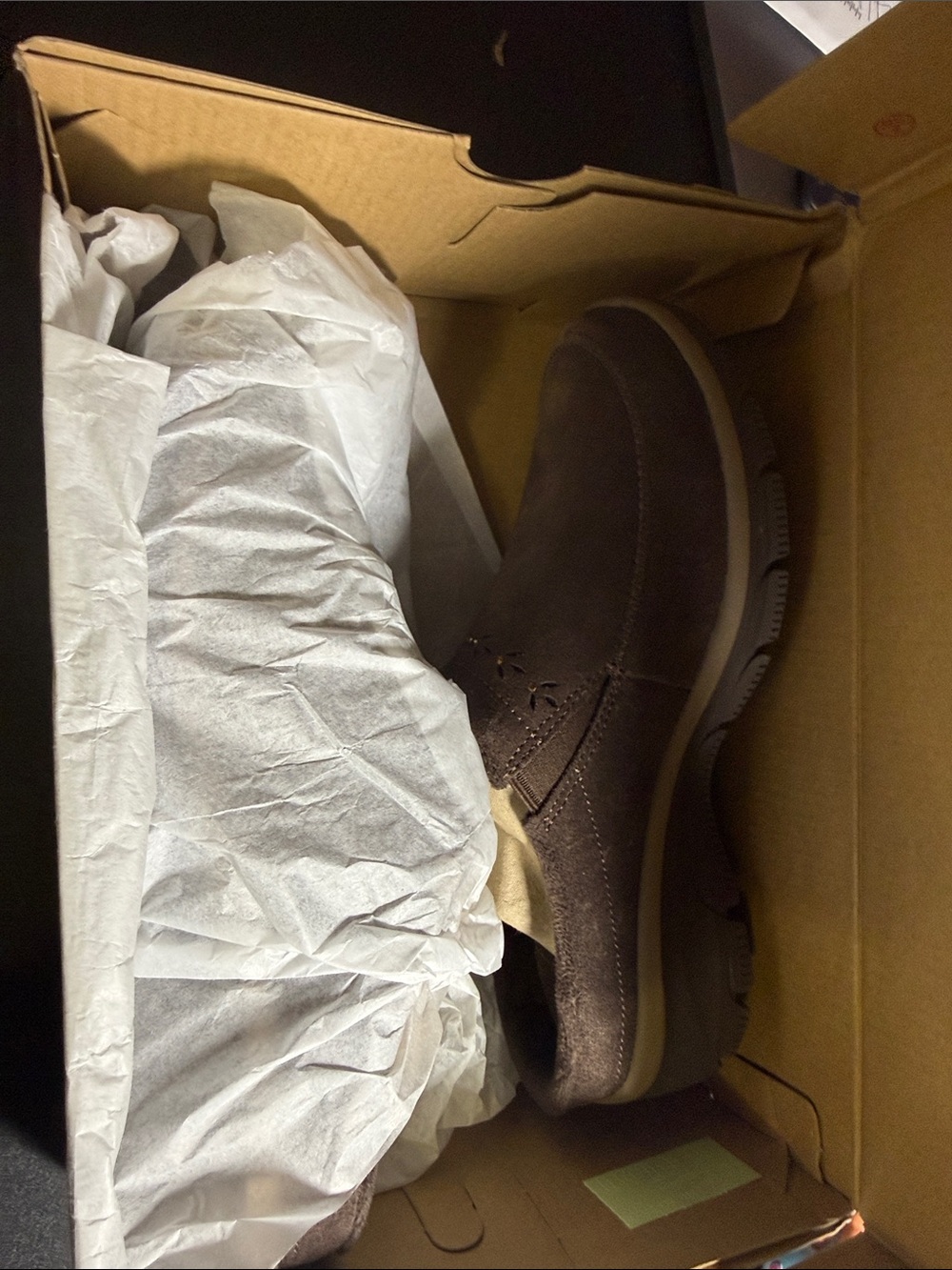 Skechers Chocolate Brown Slip-On Women's Shoe - Picture 4 of 4